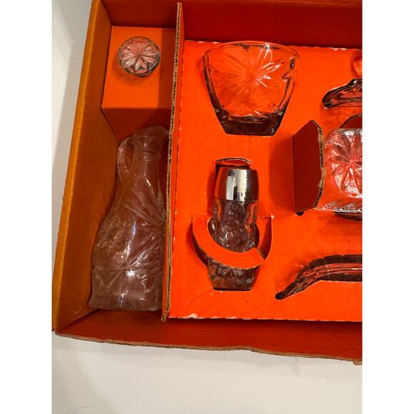 Vintage Early American Prescut 11 Pc Table Service Set Anchor Hocking 700/720 - Picture 3 of 7